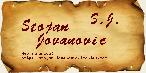 Stojan Jovanović vizit kartica